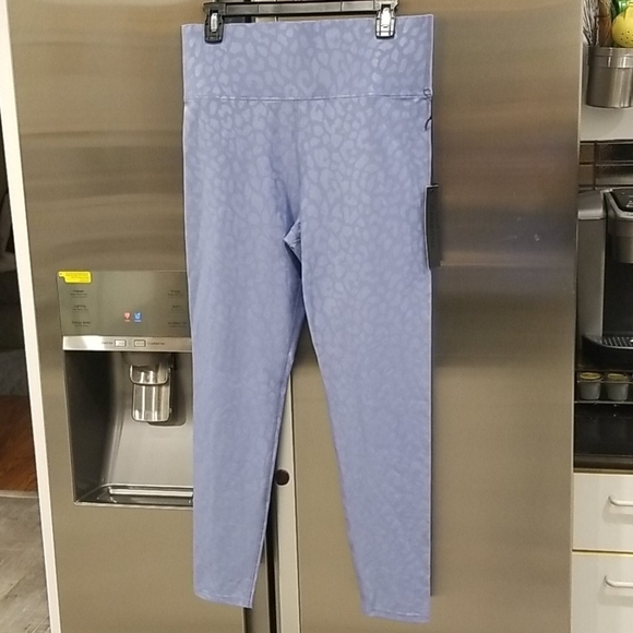 💕CARBON38💕 Leopard Takara Shine Legging ~ Blue - Picture 9 of 14